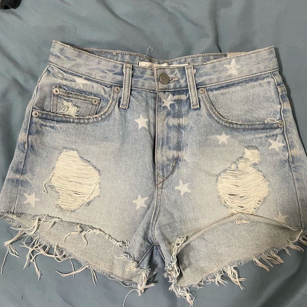 Lovers and friends denim jean shorts with stars!